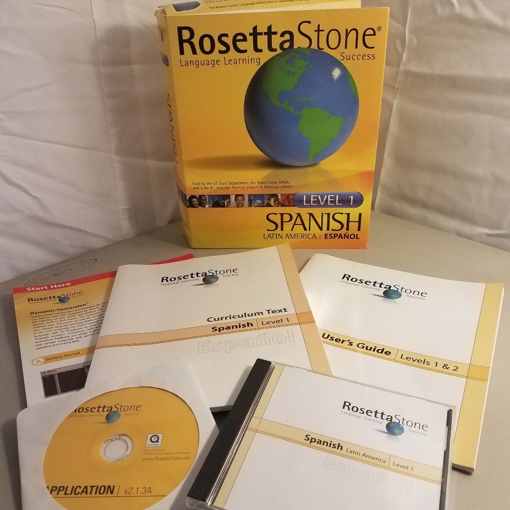 Vintage Rosetta Stone Spanish Latin American CD ROM Level 1 personal edition